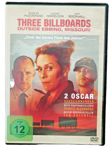 Dvd three billboards outside - "three,